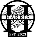 Metal Name Signs Personalized, Custom Name Signs, Custom Family Name Sign by efcustomgifts