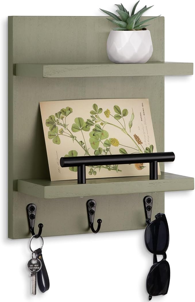 Lucundm Key Holder Wall Mount, Mail Shelf Decor by Lucundm