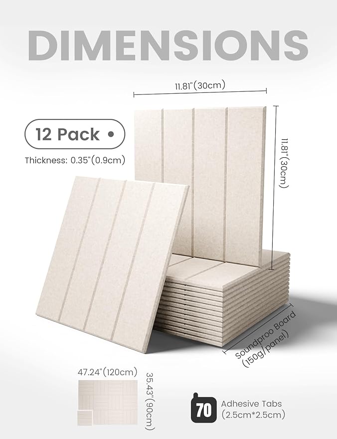 Fluxynara Felt Bulletin Board Tiles Large 48" x 36" Cork Board Alternative-12 - Image 2