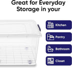 Superio Storage Bins with Lids, Stackable Totes, BPA Free, Odor Free, Organizer - Image 4