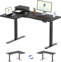 FLEXISPOT Pro Corner Desk Dual Motor L Shaped Computer Electric Standing Desk by FlexiSpot