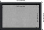 Amanti Art Black Framed Magnetic Board 23x35 Large Vision Board - Image 4