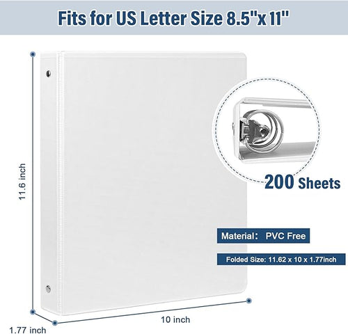 1-Inch 3-Ring-Binder with Pockets, and School - Image 2