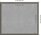 Amanti Art Silver Framed Magnetic Board 43x51 Oversize Vision Board - Image 4