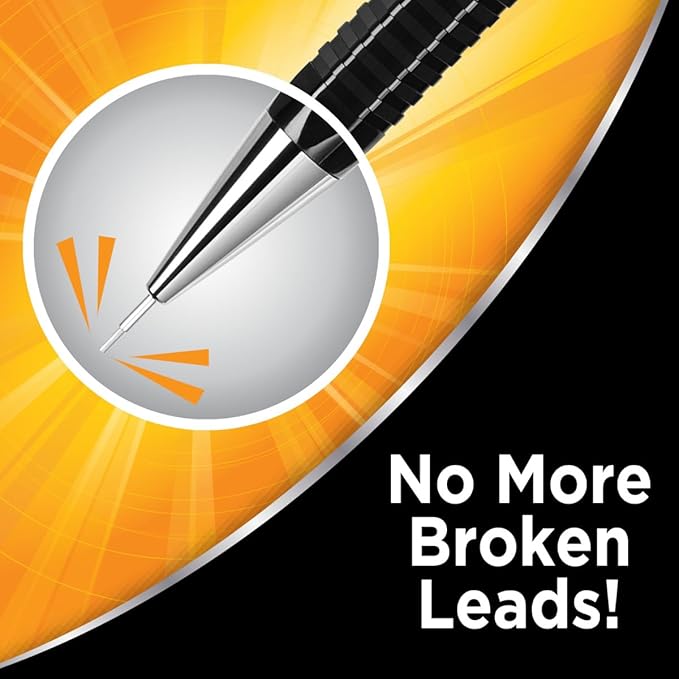 BIC Break Resistant Pro with Shock-Absorption and Twist-Up Eraser, Mechanical - Image 2