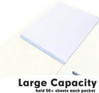 RAZCC Two Pocket Folders, 50 Pack 2 Pocket Folders Fit Letter Size Paper - Image 5