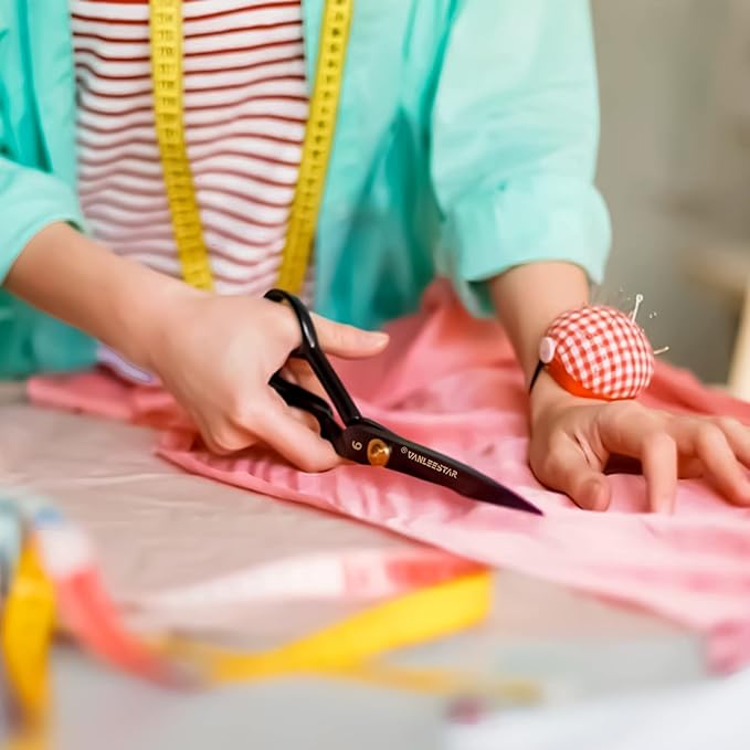 Sewing Scissors, 9 Inch Fabric Dressmaking Scissors Heavy Duty Shears Sharp - Image 2