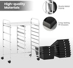 Giantex 12 Drawer Rolling Cart - Image 8