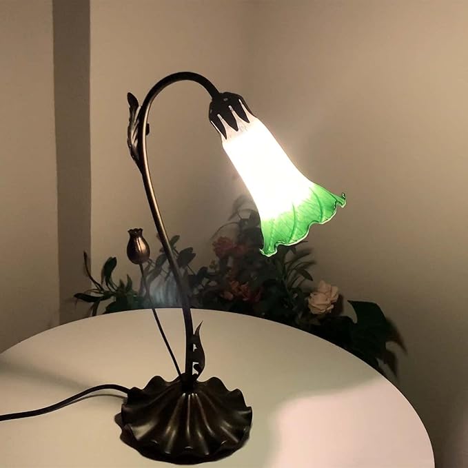 Bieye LS05 Lily Flower Blown Glass Lampshade - Image 2