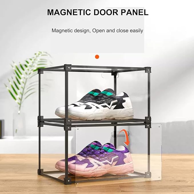 KOKOIN Transparent Plastic Storage Clear Shoe Display Case Box Organizer - Image 2