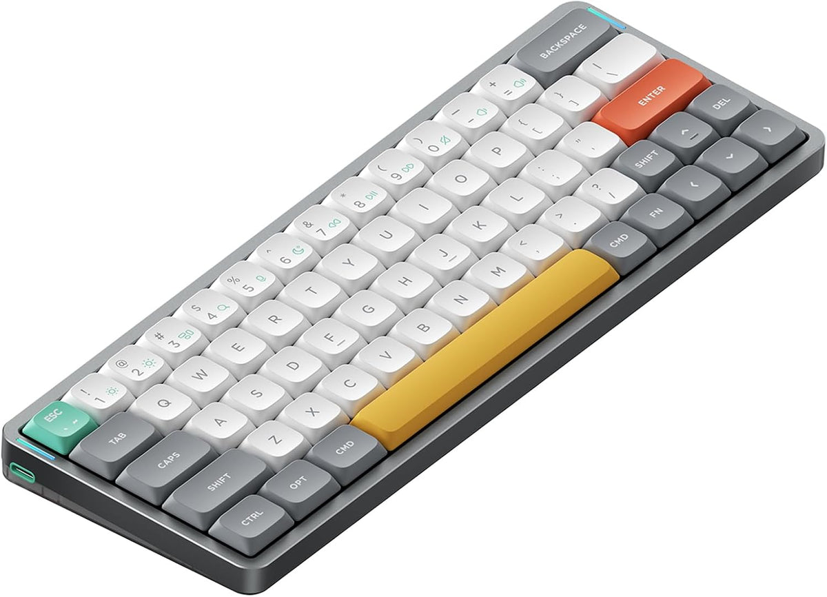 nuphy Air60 V2 Portable Wireless Keyboard 60% Low Profile Mechanical Keyboard...