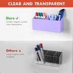 Banafich Magnetic Dry Erase Marker Holder, Acrylic Magnet Pen Holder - Image 4
