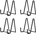 Decolore 4 Pack 4.5 Inch Black Display Stands Metal Plate Holder Display Stands by Decolore