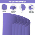 Cardstock 8.5 X 11, 40 Sheets, Dark purple Card Stock, 75lb/ 200gsm Copy Paper - Image 3