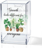 QYUVK Growth Looks Different for Everyone Acrylic Cosmetic Pencil Holder Cup by QYUVK