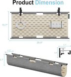 2-in-1 Under Desk Cable Management Tray & Privacy Panel, Dual-Sided Felt Cord - Image 6