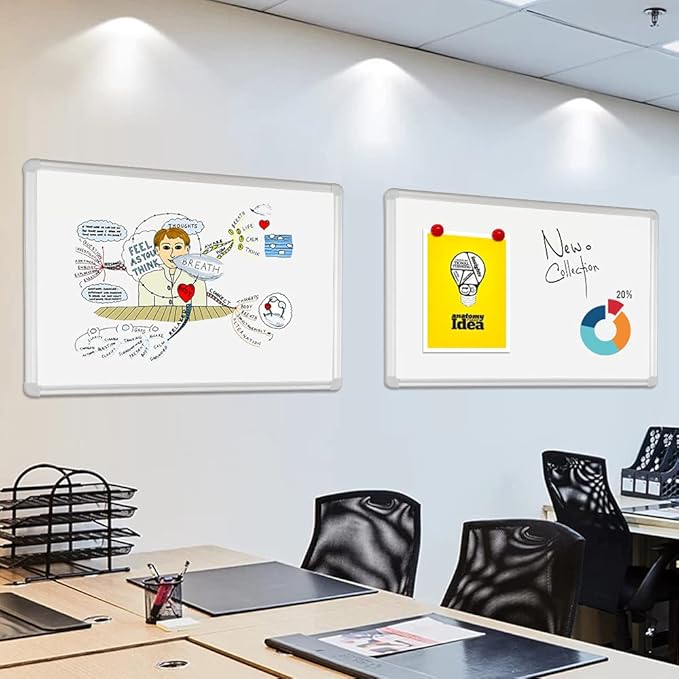 DEVELOP Magnetic White Board Dry Erase, 32 x 44 Inch, Dry Erase Board Aluminum - Image 9