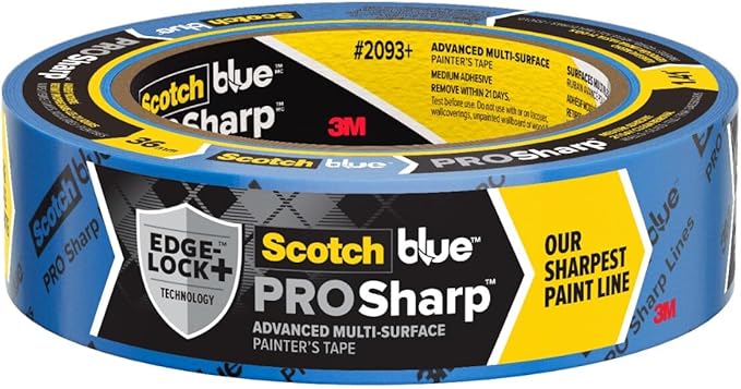 ScotchBlue PROSharp Painter's Tape 1.5 Inch Wide 1 Roll Blue Tape Protects by ScotchBlue