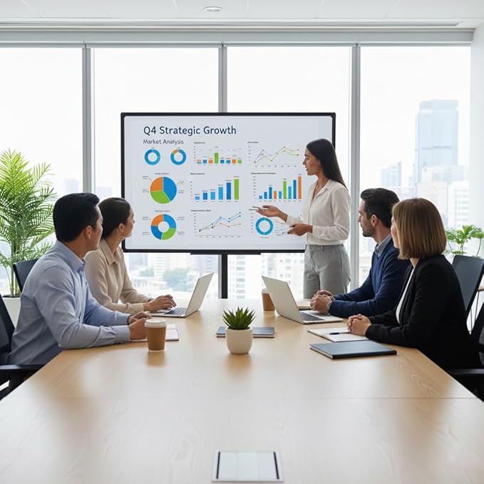 60 x 48 Inch Black Frame Magnetic Whiteboard - Image 6
