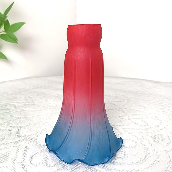 Bieye LS67 Lily Flower Blown Glass Lampshade - Image 5