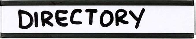SmartSign Pack of 25 Magnetic 'C' Channel Label Holders | 0.5" x 3" - Image 5