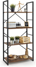 CAPHAUS 4 Tier Bookshelf, 24 Inch Width Free Standing Shelf, Bookcase Shelf by CAPHAUS