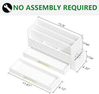 WISUCART Bamboo Desk Organizer Mail Holder Countertop Wood Desk Drawer Tabletop - Image 6