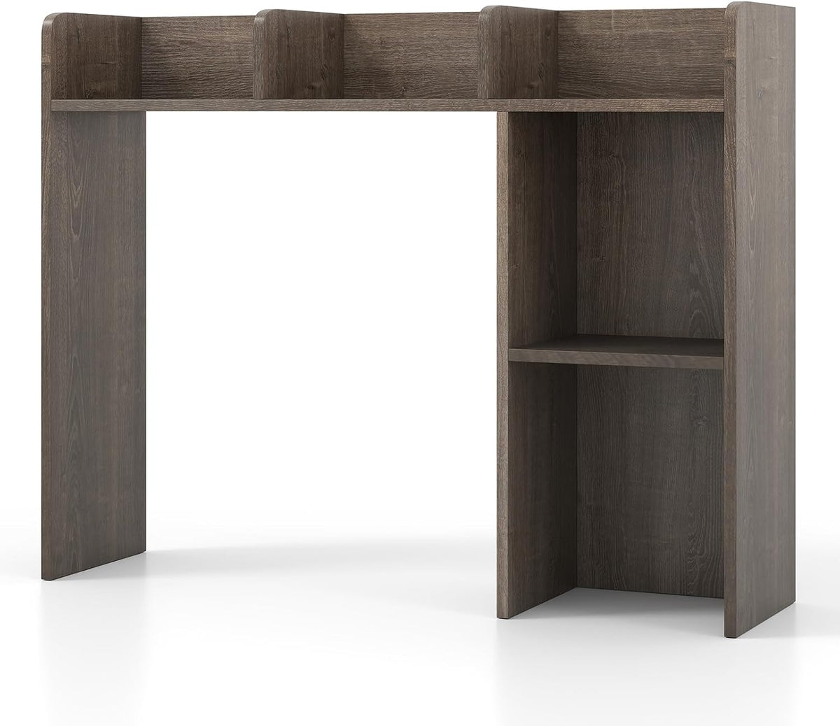 Tangkula Desktop Bookshelf, Countertop Storage Hutch with Shelves for Compute...