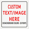 Custom Sign Personalized Custom Metal Sign, Customize by Custom