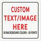 Custom Sign Personalized Custom Metal Sign, Customize by Custom