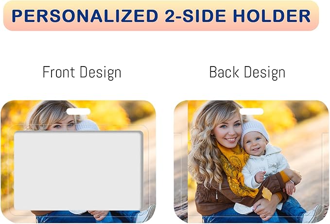 Custom Badge Holder ID Card Hold Case, Personalized Retractable Badges Holders - Image 2