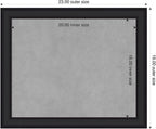 Amanti Art Black Framed Magnetic Board 19x23 Small Vision Board - Image 2