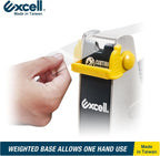 Excell ET-117 Heavy Duty Steel Desk Tape Dispenser 1" Wide 3" Core | With Safety Blade Cover, Desk Top Dispenser for Home,Office, Shop, Retail Store and Warehouse Wrapping Purpose