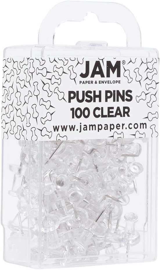 JAM PAPER Colorful Push Pins - Image 2