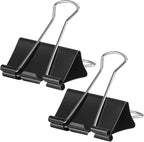 2 Inch 12 Pack Extra Large Binder Clips, Jumbo Paper Clips, Big Paper Clamps by OWLKELA