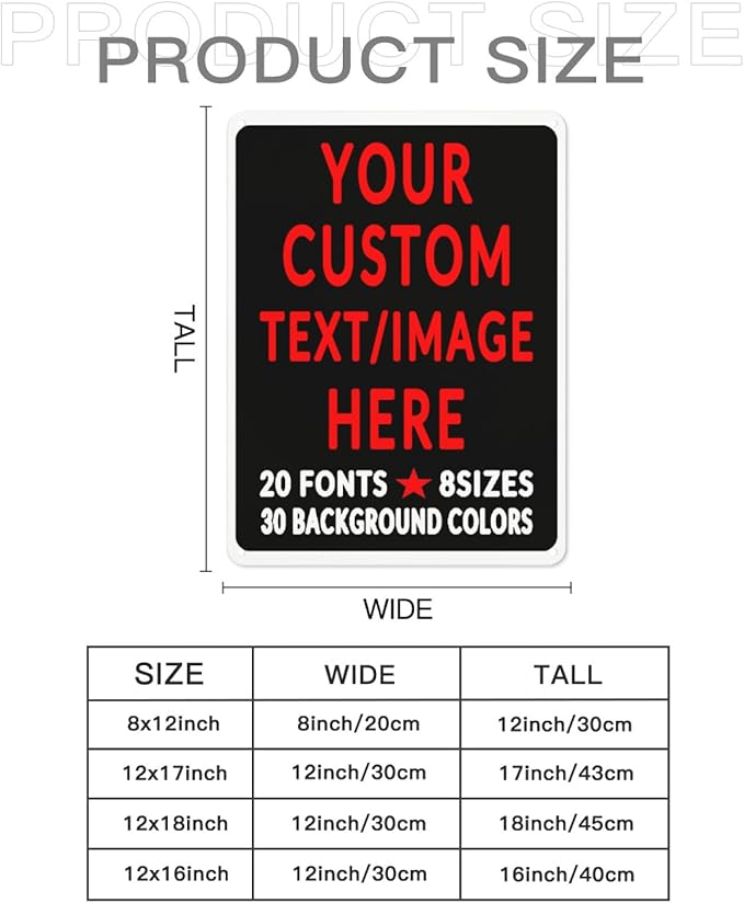 Custom Sign Personalized Custom Metal Sign, Customize - Image 6