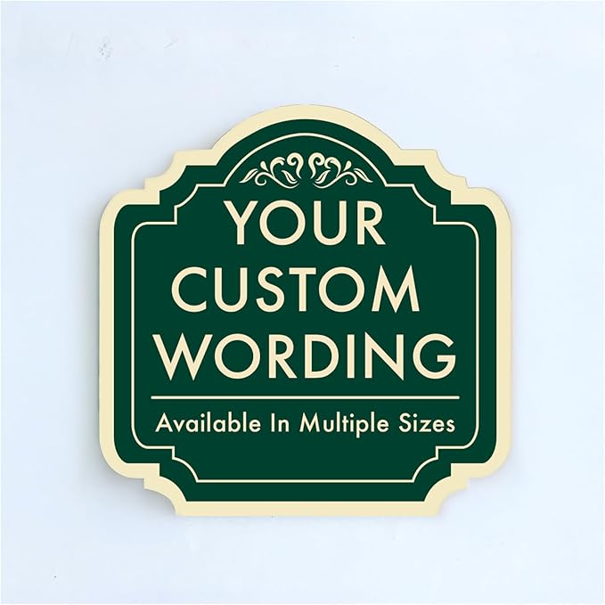 Custom Decorative Outdoor Metal Sign by SpeedyOrders
