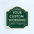 Custom Decorative Outdoor Metal Sign by SpeedyOrders