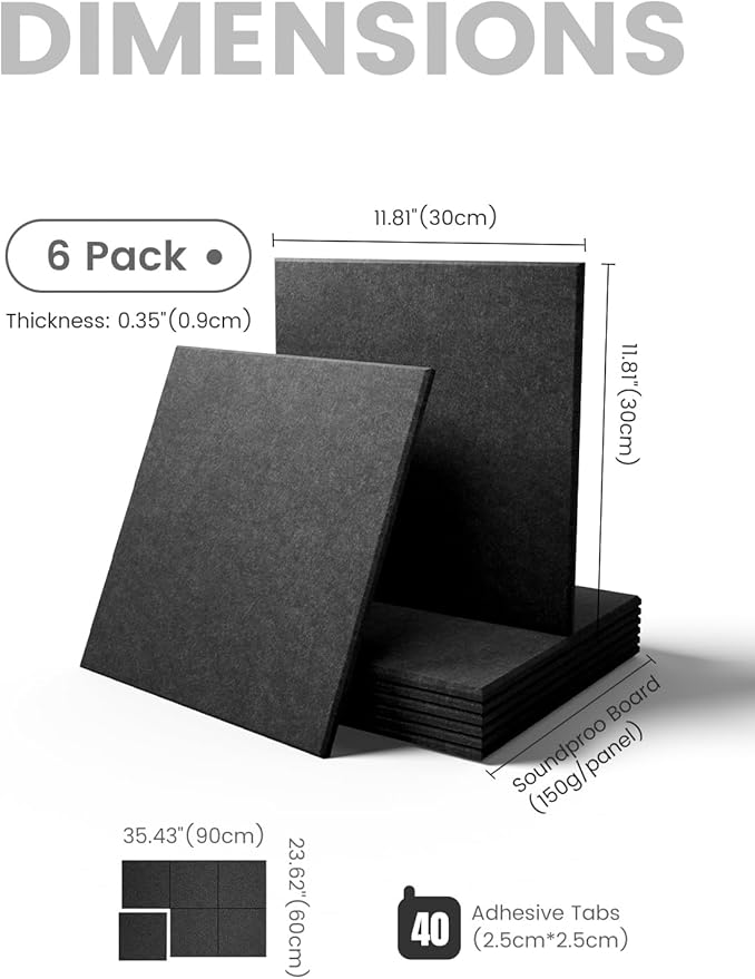 Fluxynara Large Felt Bulletin Board 36" x 24" Cork Board Alternative-6 Pack - Image 2