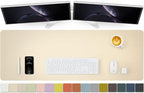 Large Desk Mat - 47.2"x 17" Non-Slip PU Desk Pad by HOMIEAZICOZI