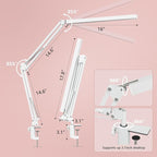 BZBRLZ LED Desk Lamp, Manicure Table Lamp, Dimmable Eye-Caring Drafting Light - Image 2