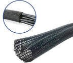 2pcs 5ft-3/4inch Black/White Cable Sleeve - Image 5