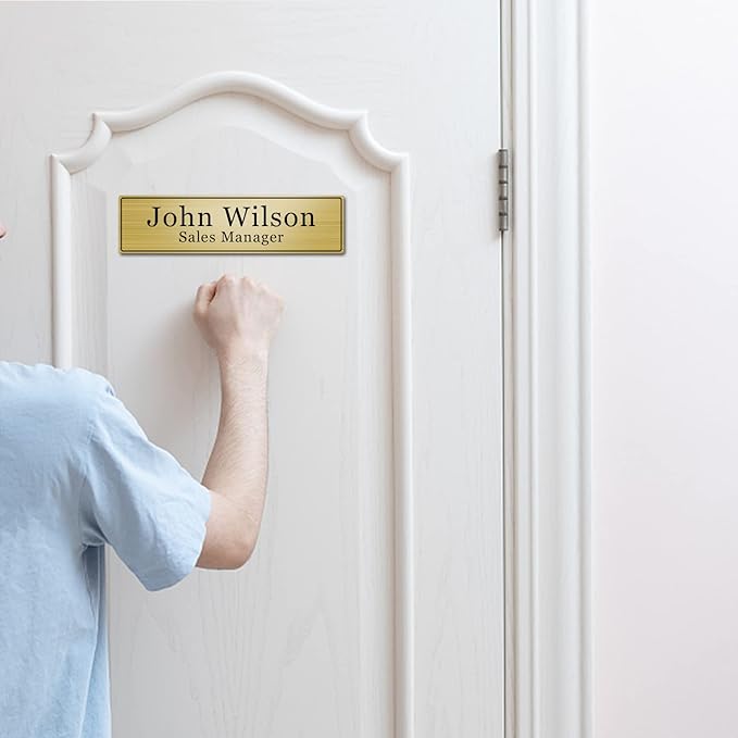 Custom Office Engraved Name Plate, Personalized Elegant Name Plates - Image 7