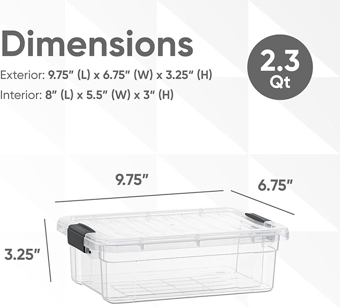 Superio Clear Storage Bins - Image 2
