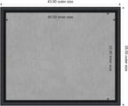 Amanti Art Black Framed Magnetic Board 35x43 X-Large Vision Board - Image 3