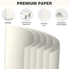 Cream Cardstock 8.5 X 11, 80 Sheets Card Stock, 75lb/ 200gsm Copy Paper - Image 3
