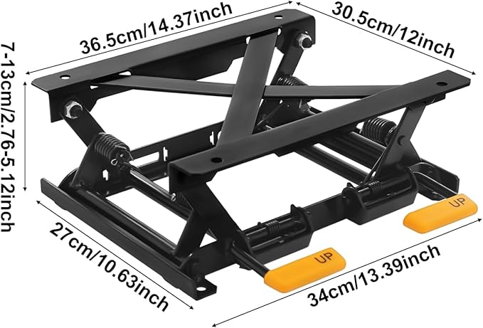 HIPUDNLM Car Seat Height Adjuster, 2.76-5.12 Inches Lifting Height Car Seat - Image 2