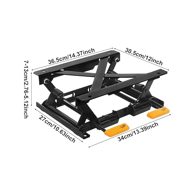 Car Seat Height Adjuster, 2.76-5.12 Inches Lifting Height Car Seat Lifter - Image 2