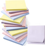 Thenshop 12 Pads Pastel Sticky Notes 3''x3'', Self Stick Notes Pads Pastel by Thenshop