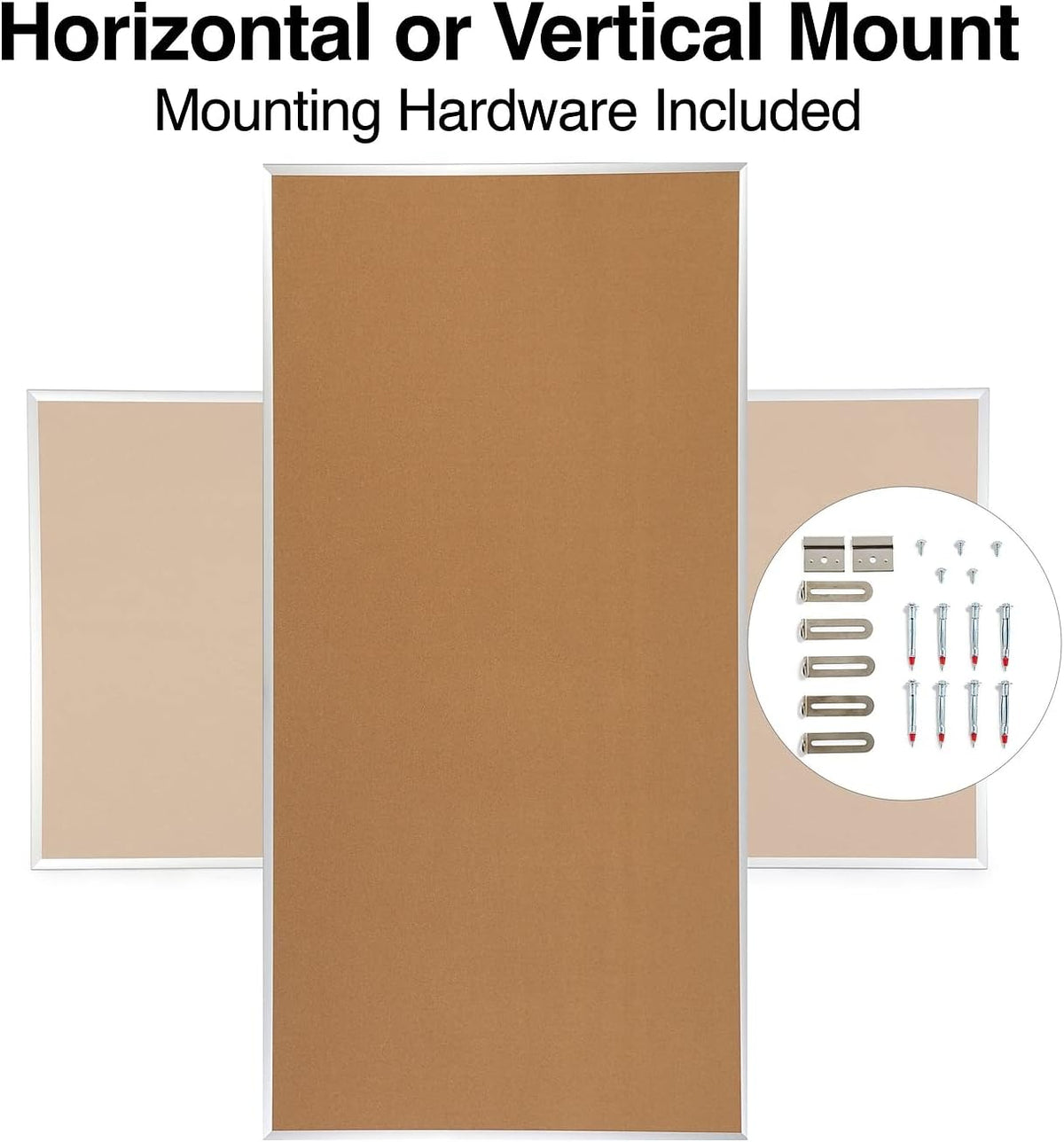 Staples Cork Bulletin Board, Aluminum Frame, 8x4 Ft